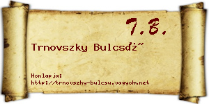 Trnovszky Bulcsú névjegykártya